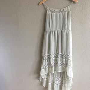 Band of Gypsies Chiffon Light Green Dress **